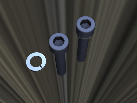 六角凹头螺钉M6x40mm毫米和弹簧垫圈M6缩略图